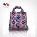 Reusable waterproof polyester grocery shopping bag foldable